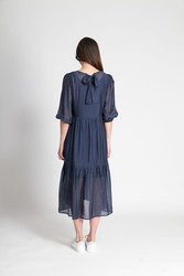 Tie Back Tiered Dress
