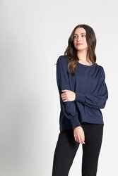 Shirred Cuff Top