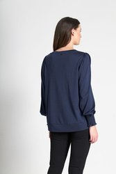 Shirred Cuff Top