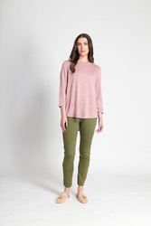 Contrast Woven Back Top