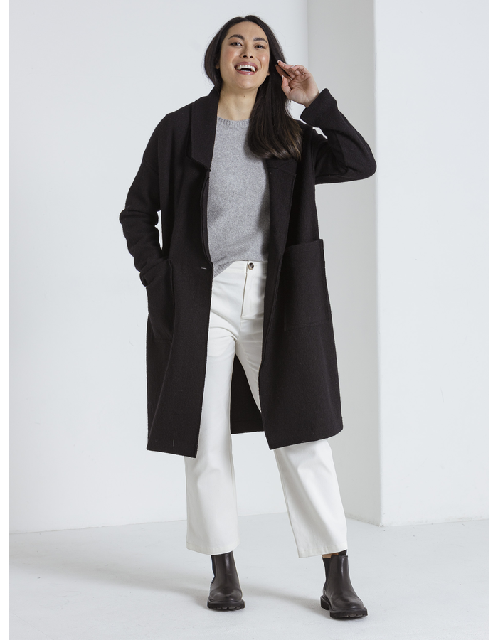 L/S Boiled Wool Women's Coat