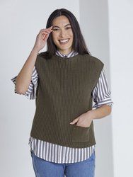Chunky Rib Knit Vest