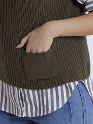 Chunky Rib Knit Vest