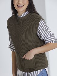 Chunky Rib Knit Vest