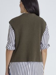 Chunky Rib Knit Vest