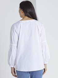 Gathered Sleeve Top