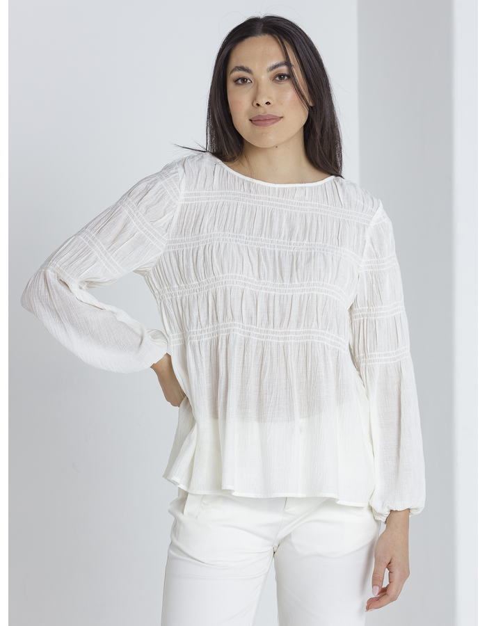 L/S Pleated Women's Top