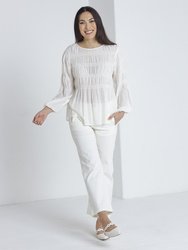L/S Pleated Top