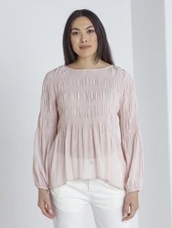 L/S Pleated Top