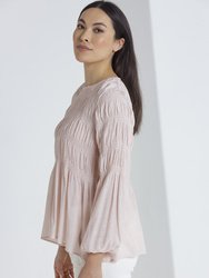 L/S Pleated Top