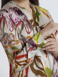 L/S Collared Top