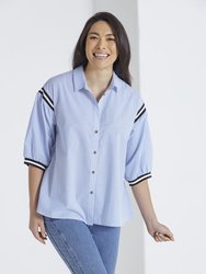 Stripe Trim Top