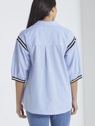 Stripe Trim Top