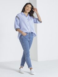 Stripe Trim Top