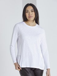 L/S Side Gathered Top