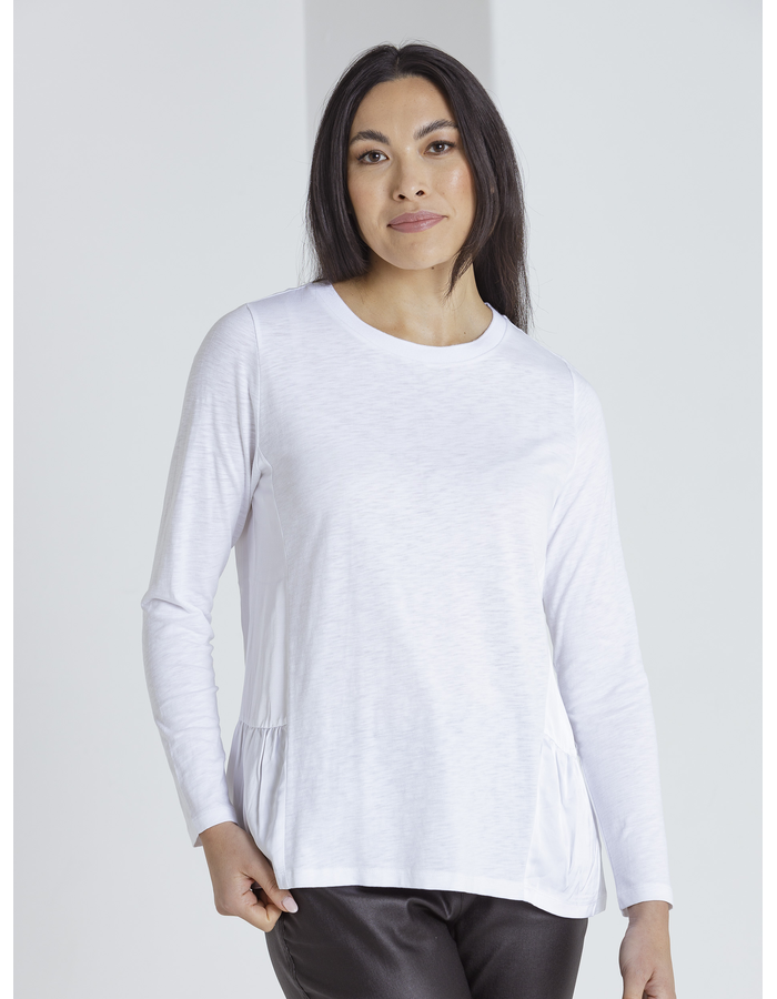 L/S Side Gathered Women's Top
