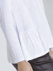 L/S Side Gathered Top