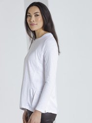 L/S Side Gathered Top