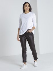 L/S Side Gathered Top