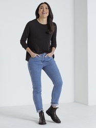 L/S Side Gathered Top