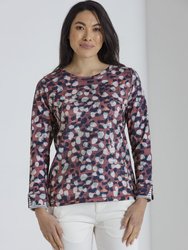L/S Striped Print Top
