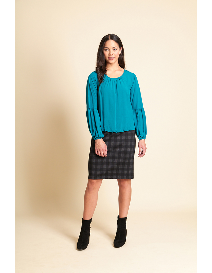 Easy slip-on pencil skirt