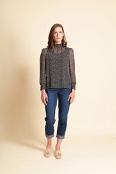 Smocked Neck Blouse