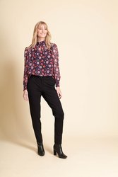 Smocked Neck Blouse