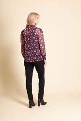 Smocked Neck Blouse