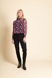 Smocked Neck Blouse