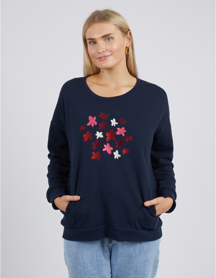 Floral Notes Women's Crew