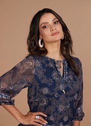 Wood Craft Midi Dress