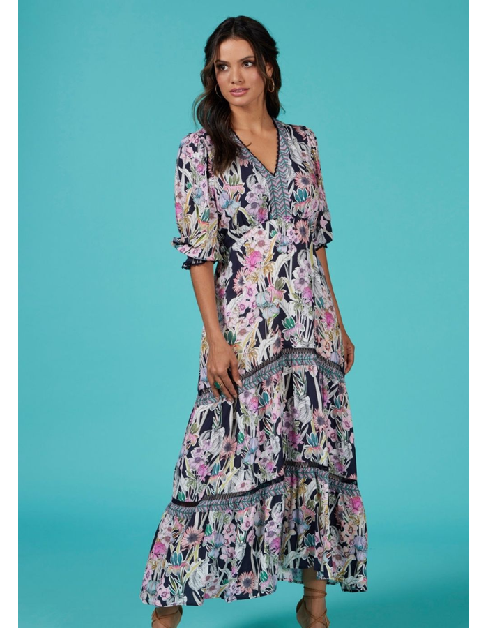Decoupage Midi Dress