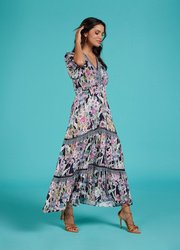Decoupage Midi Dress