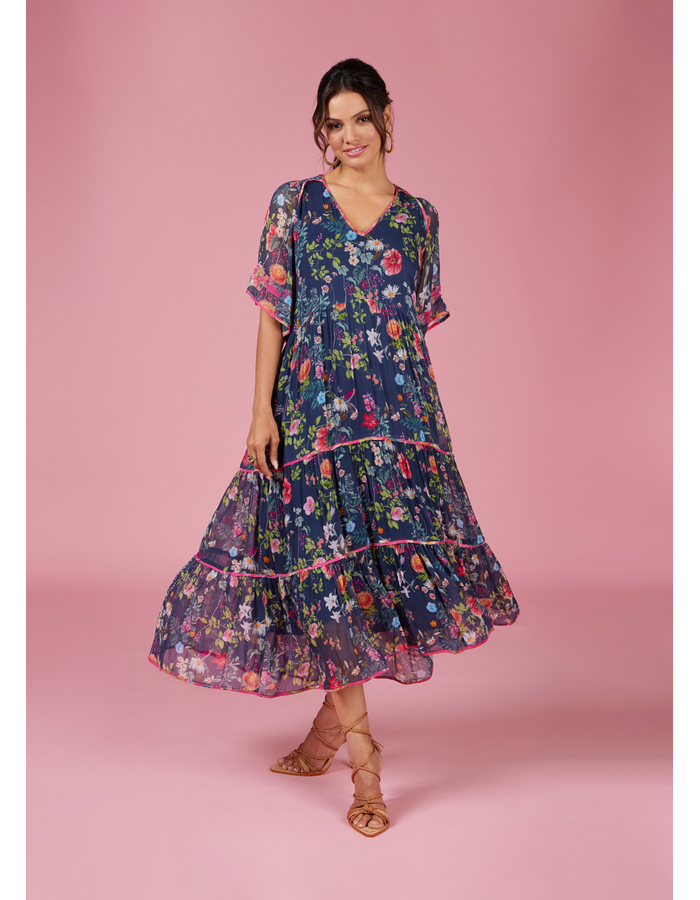 Fleur Presse Midi Dress