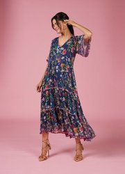 Fleur Presse Midi Dress
