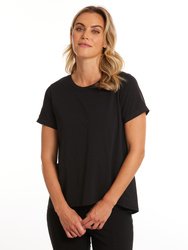 S/S Gathered Panel Tee