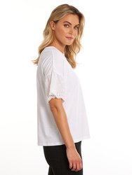 Elbow Lace Sleeve Tee