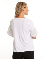 Elbow Lace Sleeve Tee