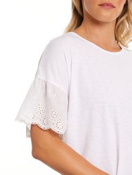 Elbow Lace Sleeve Tee