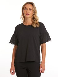 Elbow Lace Sleeve Tee