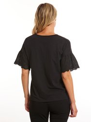 Elbow Lace Sleeve Tee