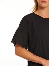 Elbow Lace Sleeve Tee