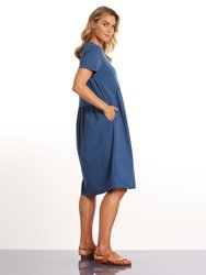 S/S Spliced Hem Dress