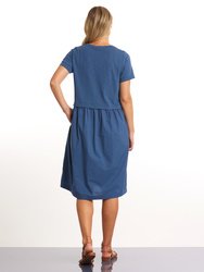 S/S Spliced Hem Dress