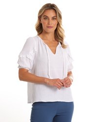 Ruffle Sleeve Top