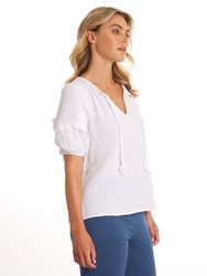 Ruffle Sleeve Top