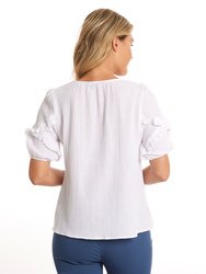 Ruffle Sleeve Top