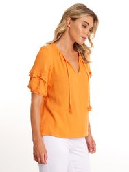 Ruffle Sleeve Top