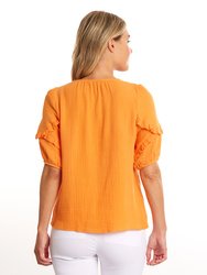 Ruffle Sleeve Top